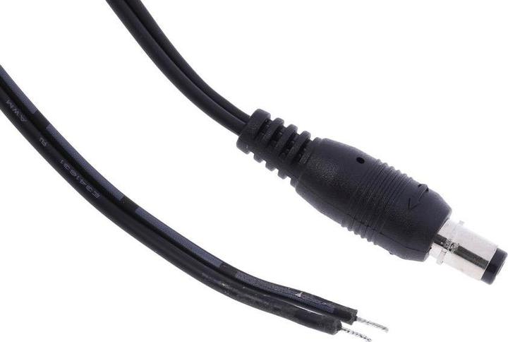 Produktbild Rs Pro Hohlstecker 16,0 V, Innen-Ø 2.1mm / Aussen 5.5mm x 2.0m, 2.1mm Stift, Kabelmontage
