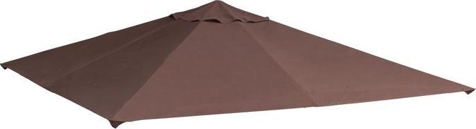 Produktbild Swisshandel24 Ersatzdach für Pavillon Pavillondach Pavillonabdeckung, Sonnenschutz Polyester Kaffee 2,93 x 2,93 m (298 cm, 295 cm)
