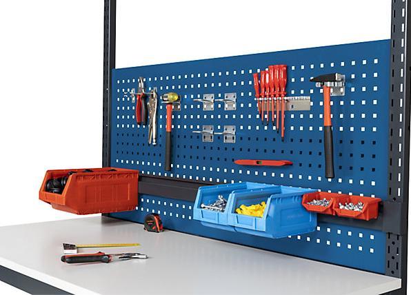 Produktbild eurokraft basic Lochwand, für Arbeitstisch-System WT, für Tischbreite 1200 mm