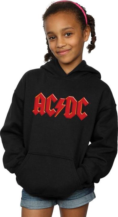 Actual product image AC/DC Girls Red Logo Hoodie (128)