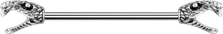 Immagine prodotto Star Piercing Barbell silber Schlange silber (Ottone, Acciaio chirurgico 316L)