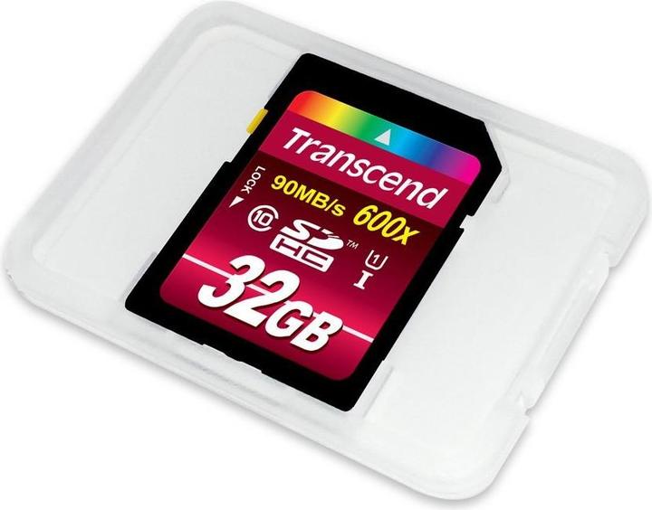 Image du produit Transcend SDHC Ultimate 600x (32 Go, SDHC, U1, UHS-I)