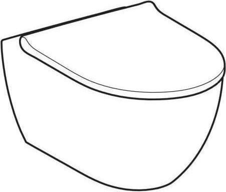 Actual product image Geberit Acanto wall-hung WC set
