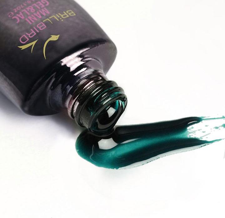 BrillBird Tiffany Gel&Lac - Turquoise - 5ml (Turquoise, UV gel varnish)