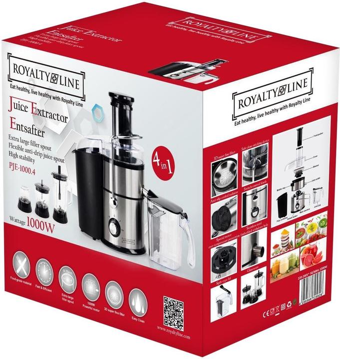 Produktbild Royalty Line Juice extractor with Blender, Chopper, and Grinder (EU-Stecker)