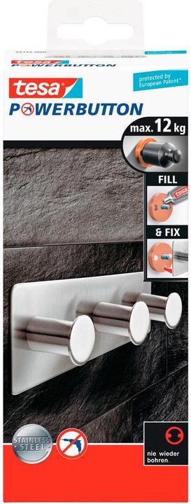 Produktbild tesa Powerbutton Hakenleiste Classic