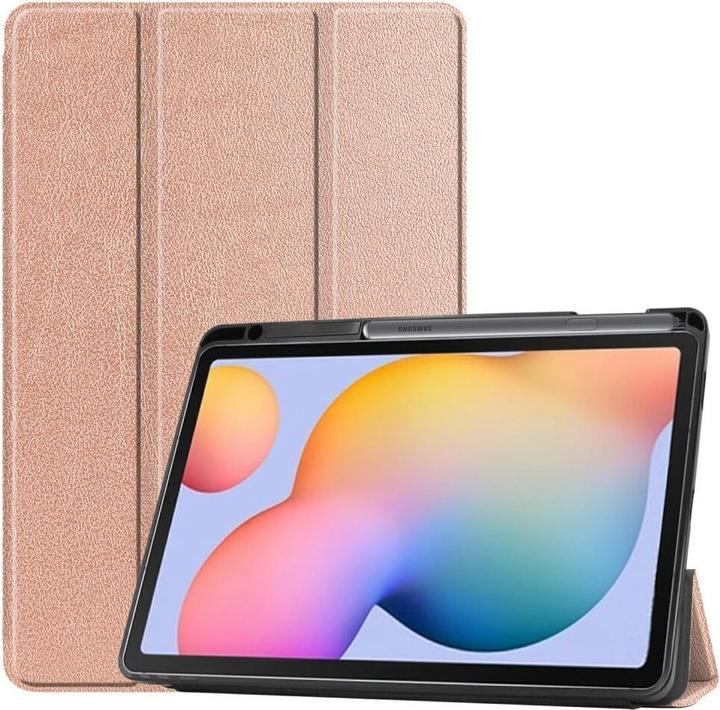 Cover-Discount Galaxy Tab S6 Lite - Tri-fold Smart Leder Case roségold (Galaxy Tab S6 Lite 10.4 (2020))