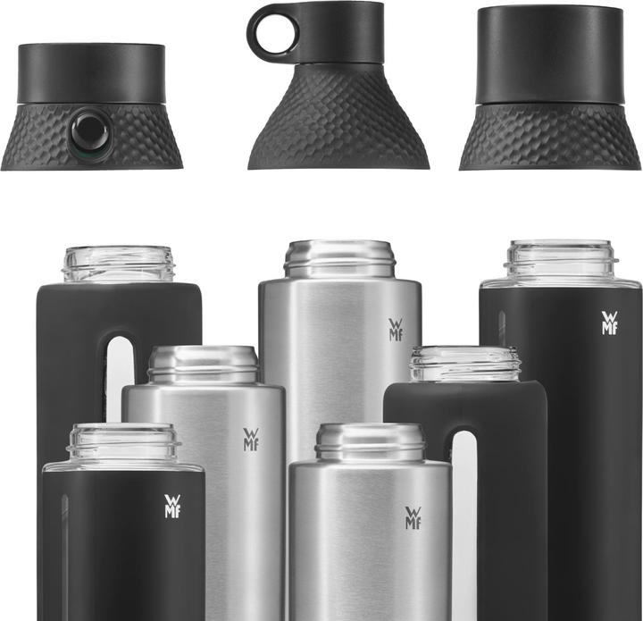 Produktbild WMF Trinkflasche Cromargan SchwarzSilber (0.50 l)