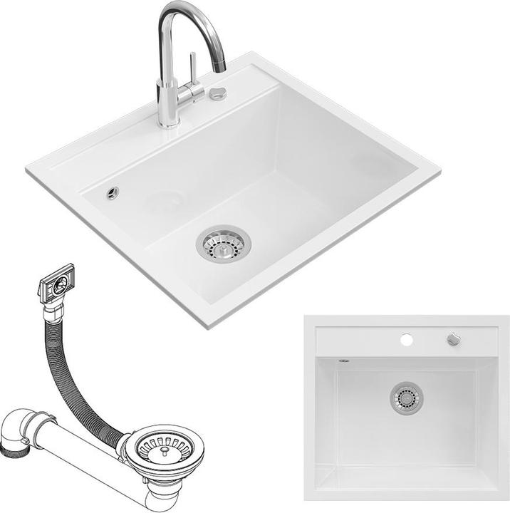 Immagine prodotto Bergström Valencia (Lavello montato, 51 cm, 56.50 cm)