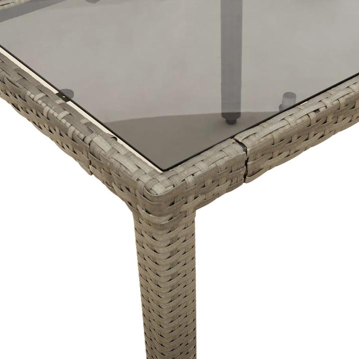 Image du produit VidaXL Gartentisch mit Glasplatte (90 cm)