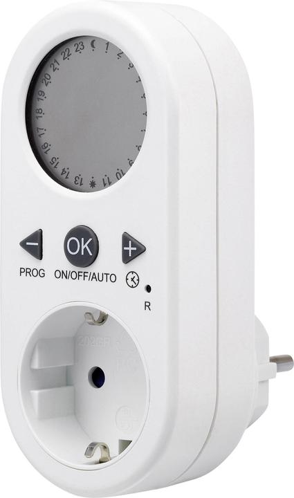 Renkforce EMT2500ET Adaptateur de fiche secteur type F Gris (CEE 7/3)