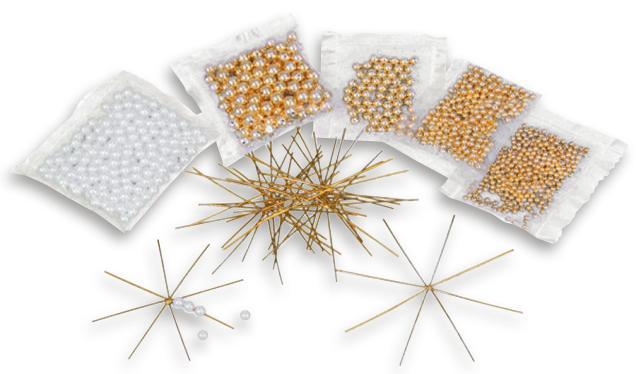 Immagine prodotto Betzold Set di stelle di filo bianco-oro