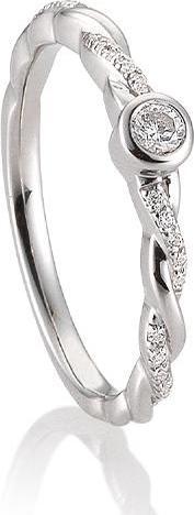 Produktbild Breuning RING - BRILL. 0,176 Ct. H/si (58, 750/18 K Gold)