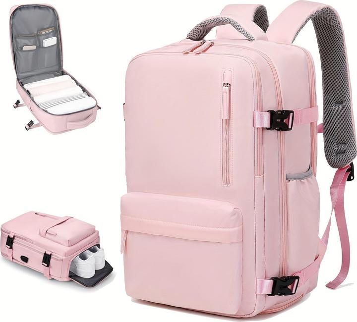 Image du produit Only-Bags.Store Sac à dos de voyage grande capacité avec compartiment à chaussures, Dacron étanche pour ordinateur