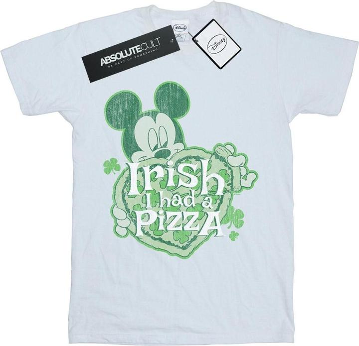 Immagine prodotto Disney Mickey Mouse Shamrock Pizza Maglietta Uomo (M)
