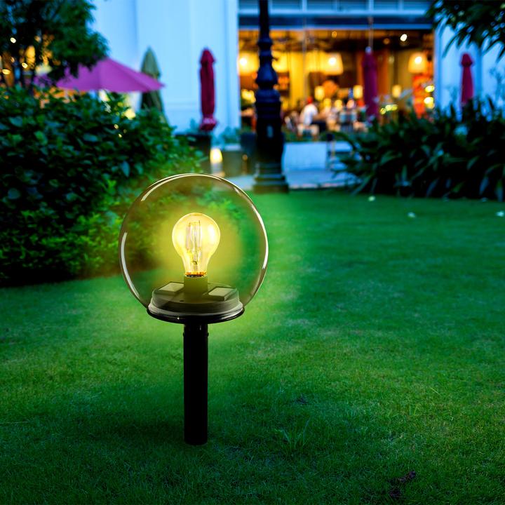 Actual product image Grundig Solar globe lamp made of glass with removable ground spike, set of 2 (IP44)