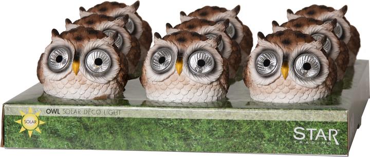 Actual product image Star Trading Display Solar Light Owl