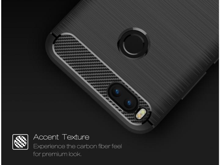 Actual product image Screenguard Xiaomi Mi A1 Hull Carbon Brushed Soft TPU (Mi A1)