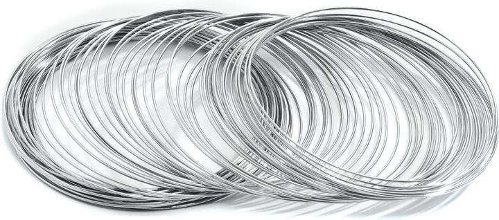 Produktbild Hobby & Crafting Fun Armband-Spiralfeder, 0,6mm, silberfarben (6 cm, Metall)