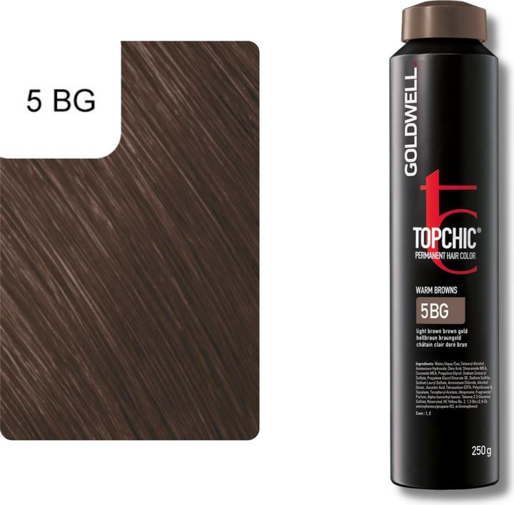 Actual product image Goldwell Topchic (5-BG light brown brown gold)