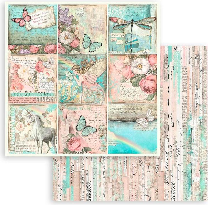 Actual product image Stamperia Wonderland" scrapbooking pad (190 g/m², 10 x)