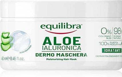 Actual product image Equilibra Hair Mask with Hyaluronic Acid, Moisturizing and Detangling, with Aloe Vera (20%), Hyaluro (450 ml)