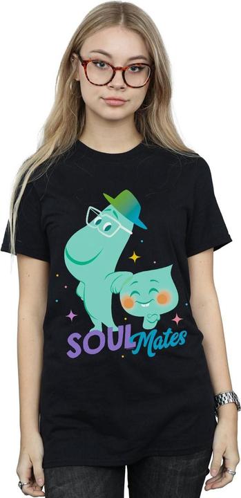 Actual product image Disney Womens/Ladies Soul Joe And 22 Soulmates Cotton Boyfriend T-Shirt (M)
