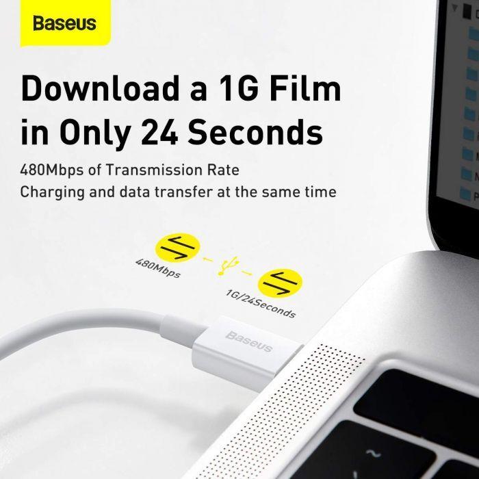 Actual product image Baseus Superior USB Type C - Lightning (1 m, USB 2.0)