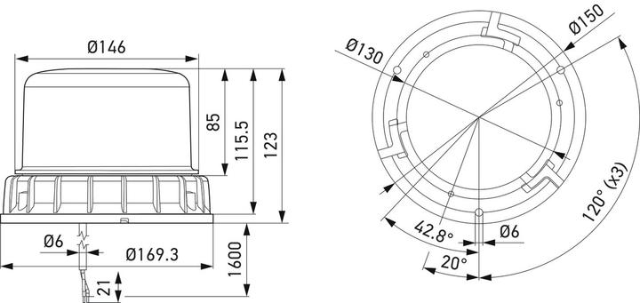 Produktbild Hella Rundumkennleuchte LED 2XD 012 984-311
