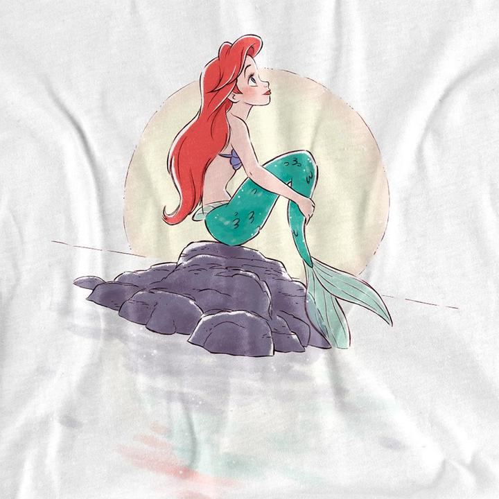 Immagine prodotto The Little Mermaid Maglietta Ariel Tramonto Adulto Unisex (L)