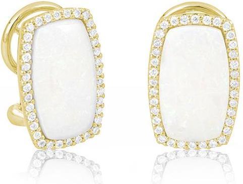 Actual product image Breuning EAR JEWELLERY - E.OPAL WHITE/Brill. 0,396 Ct. H/si (750/18 K Gold)