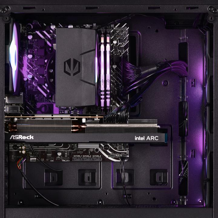 Produktbild Actina 5901443339281 PC Midi Tower AMD Ryzen™ 5 5600 DDR4-SDRAM SSD AMD Radeon RX 7700 XT Black (AMD Ryzen 5 5600, 32 GB, 1000 GB, Radeon RX 7700 XT)