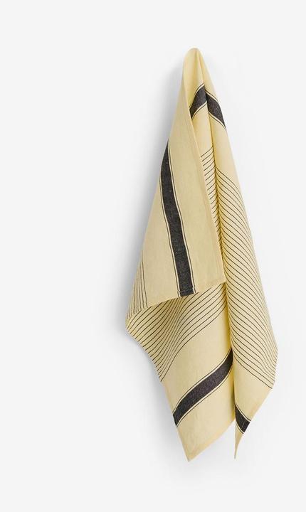 HAY - Linear Tea Towel W52 x L80 (Soft Yellow)