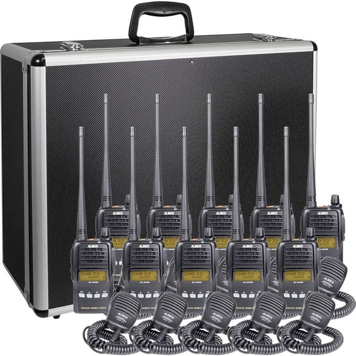 Immagine prodotto Alinco Team-Set DJ-A-446 EMS-76 150108 PMR-Handfunkgerät 10er Set