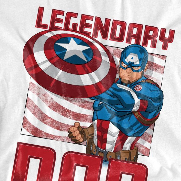 Immagine prodotto Captain America Legendary Dad Maglietta America Adulto Unisex (XXL)