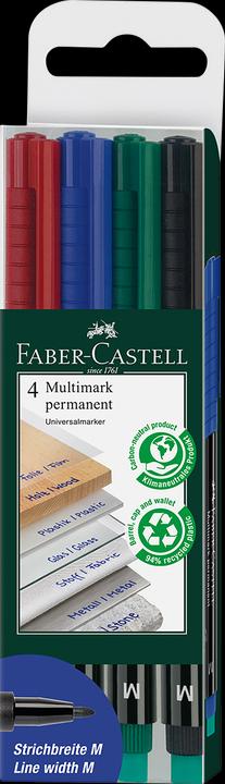 Faber-Castell Multimark (Mehrfarbig, 1 mm, 4 x)