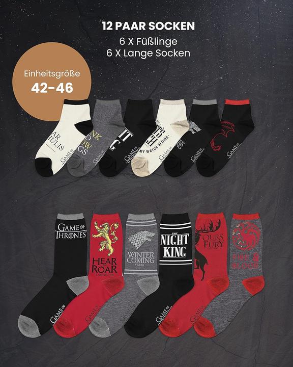 Actual product image Sockswear Game of Thrones (42 - 46)