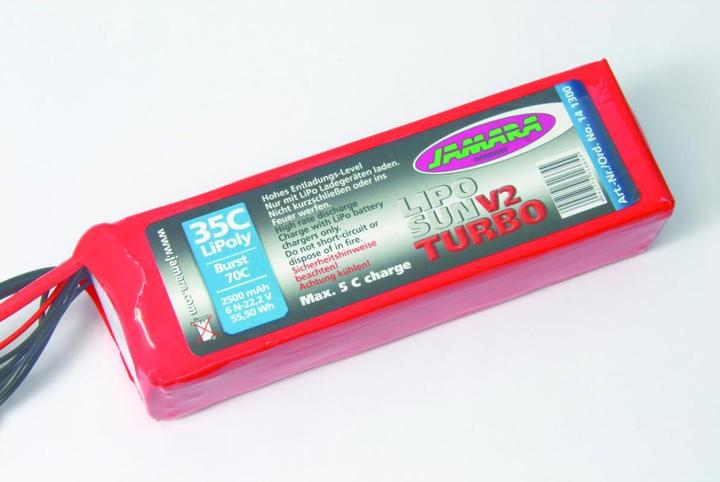 Actual product image Jamara Battery pack LipoSun V2 Turbo (22.20 V, 2500 mAh)