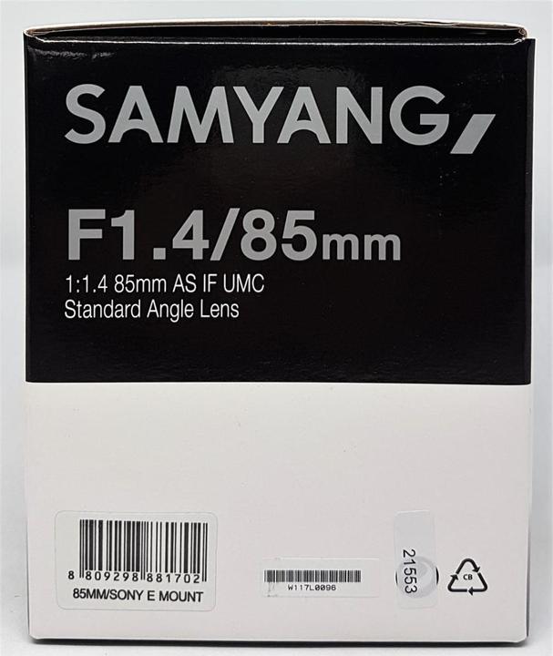 Produktbild Samyang 85mm f/1.4 AS IF UMC - Sony E (Sony E, Vollformat)