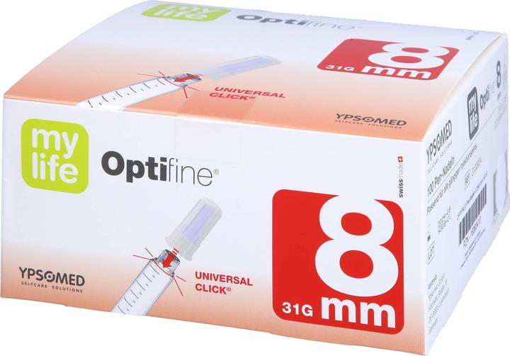 Actual product image + Prisoma Optifine 8 Pen Na 0.25x8mm, 100 pcs KAN
