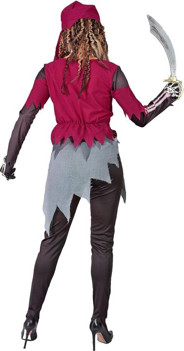 Image du produit Widmann Squelette de pirate costume femme chemise avec corset et jupe, leggings, foulard (XS)