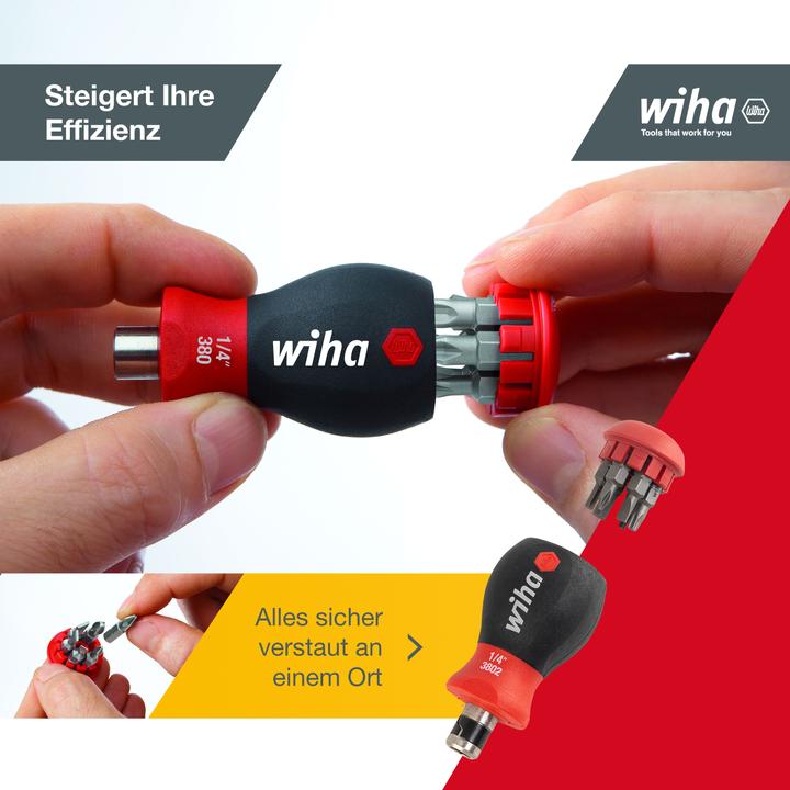 Actual product image Wiha Screwdriver (Slotted screws, Allen screw, Torx (TX), Pozidriv cross recess (PZ), Phillipps cross recess (PH))