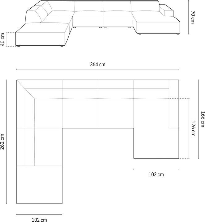 Actual product image Micadoni Jodie (Sofa landscape)