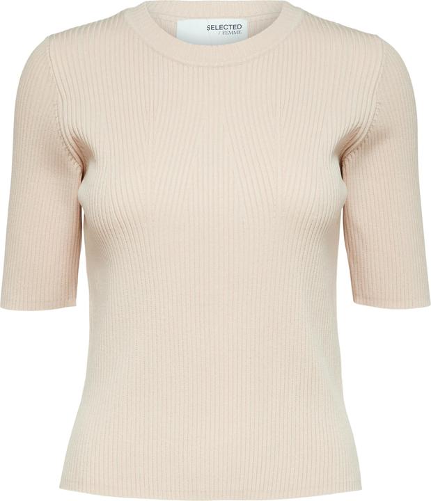 Actual product image Selected Femme Short sleeve knitted top (XL)
