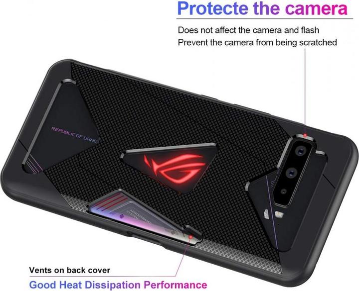 Actual product image Screenguard Asus ROG Phone 3 Stealth Hull TPU Case (Asus ROG Phone)