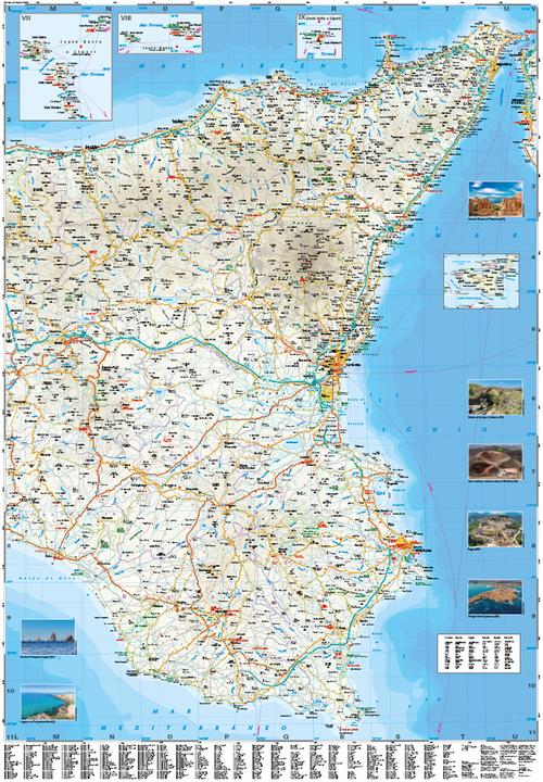 Actual product image Map Sicily 1 : 200.000 200000