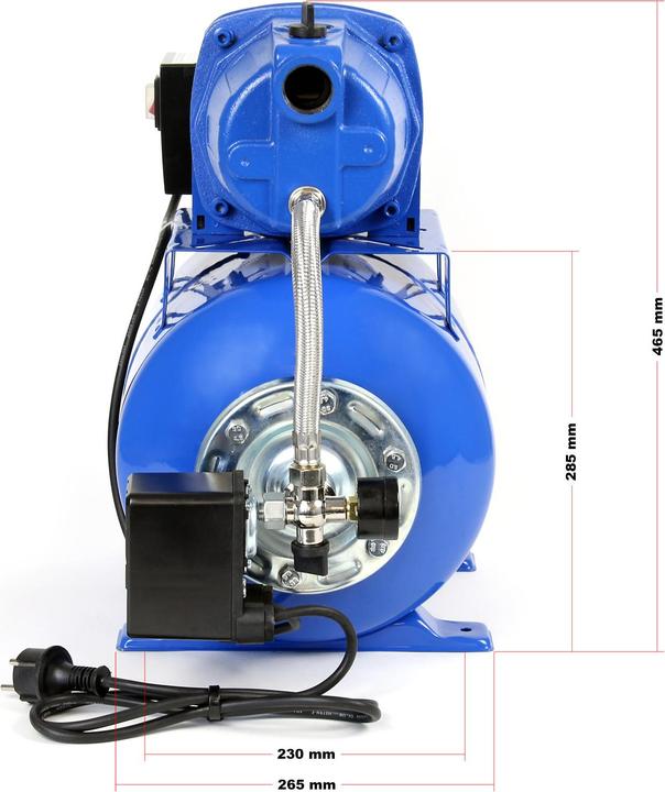 Actual product image Wiltec XPOtool Domestic Waterworks 2800l/h 600W Garden Pump Water Supply Plant Pressure Switch Manometer (Domestic water pump)