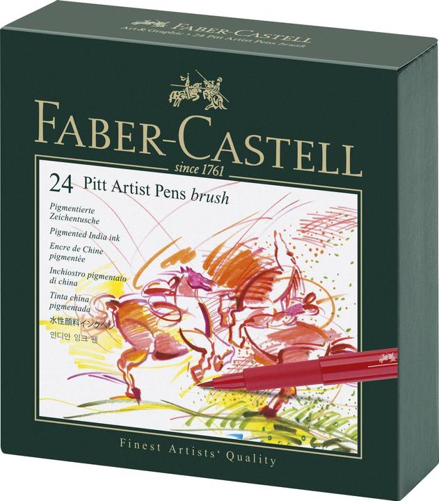 Immagine prodotto Faber-Castell Pennello PITT Artista Pennello (Multicolore, 24 x)