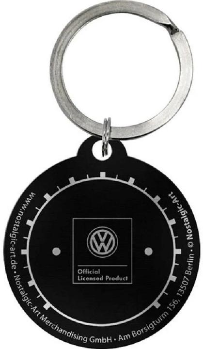 Actual product image Nostalgic-Art Merchandising Keyring VW Ø 4 cm, Black/Grey