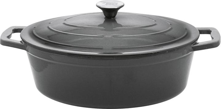Produktbild ELO Bräter Gusseisen ov.33grau (33 cm, Bräter + Schmortopf, Gusseisen)